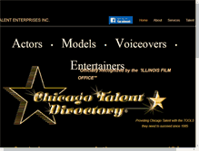Tablet Screenshot of chicagotalentdirectory.net